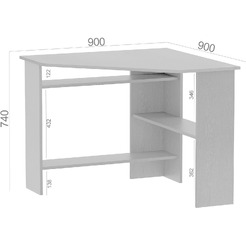 Стол для компьютера Сокол КСТ-02 (дуб сонома)