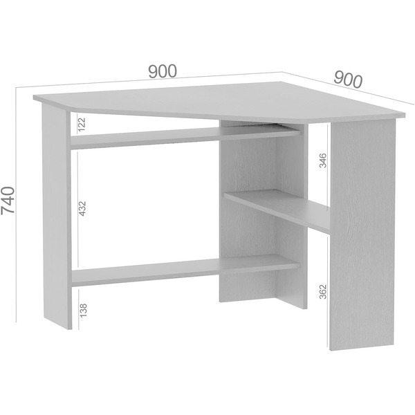 Стол для компьютера Сокол КСТ-02 (дуб сонома)