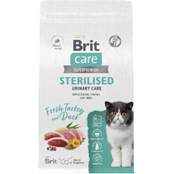 Сухой корм для кошек Брит Кеа Cat Sterilised Urinary Care с индейкой и уткой / 1067054 (400г)