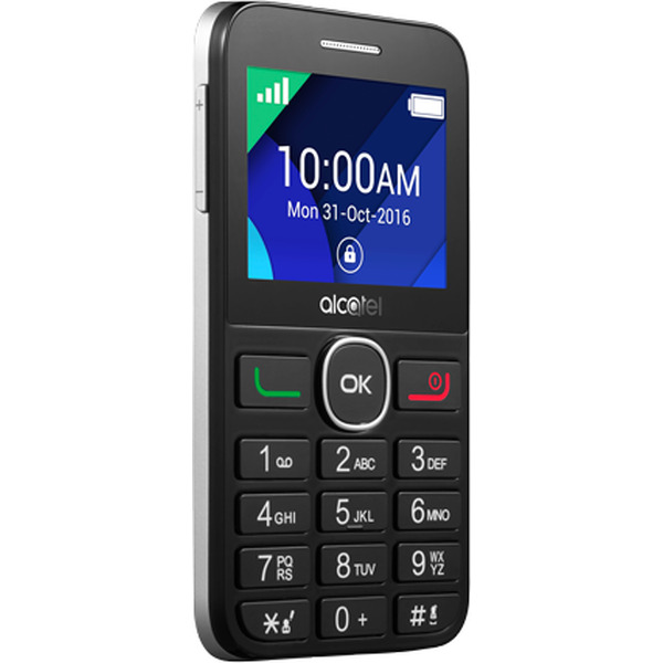 Сотовый телефон Alcatel 2008G черный/серебристый