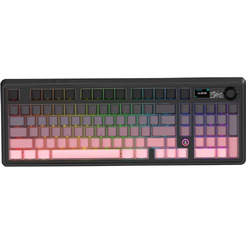 Компьютерная клавиатура AJAZZ AK980 V2 (черно-розовая)