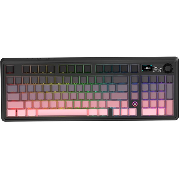 Компьютерная клавиатура AJAZZ AK980 V2 (черно-розовая)