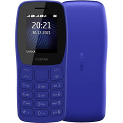 Телефон Nokia 105 Dual sim синий (TA-1416)