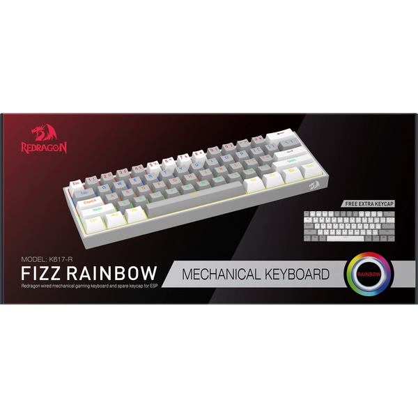 Клавиатура Redragon Fizz (серый/белый) 70675
