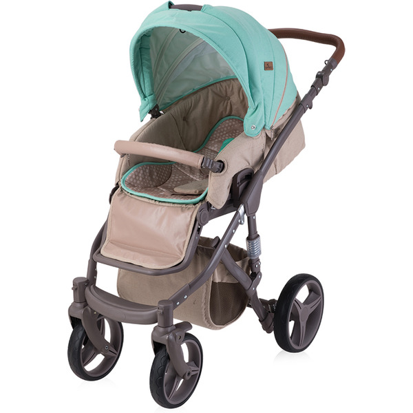 Коляска LORELLI Rimini 2 в 1 Beige Green Dots