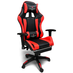 Вибромассажное кресло Calviano 1585 (черно-красное)