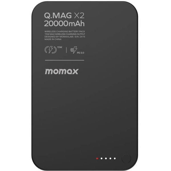 Внешний аккумулятор Momax IP133 Q.Mag X2 20000mAh (черный)