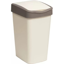 Ведро для мусора BRADEX Tandem 841026 (слоновая кость/шоколад, 10 л)