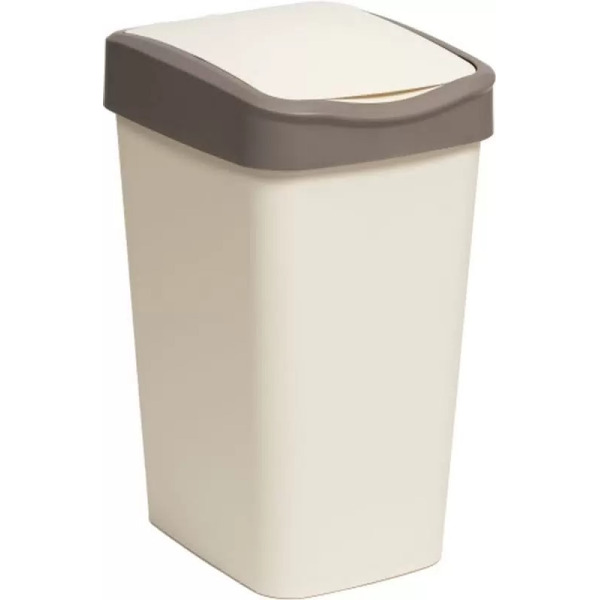 Ведро для мусора BRADEX Tandem 841026 (слоновая кость/шоколад, 10 л)