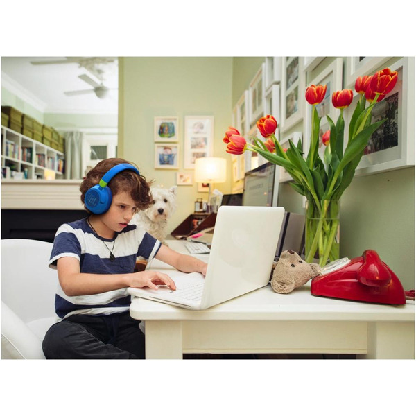 Детские накладные беспроводные наушники JBL JR460NC (JBLJR460NCBLU) синий