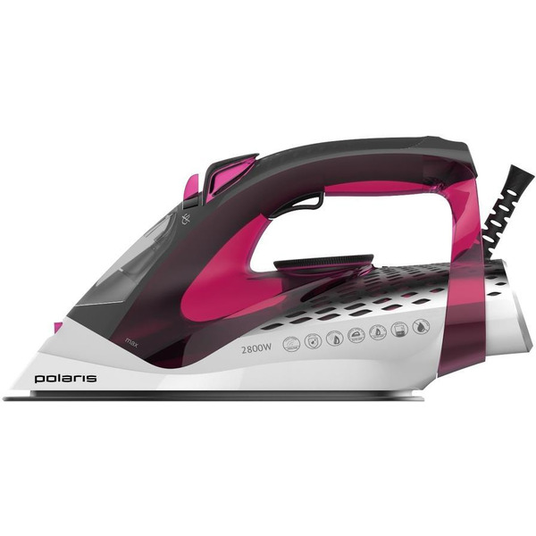 Утюг POLARIS PIR 2860AK 3m (черный/розовый)