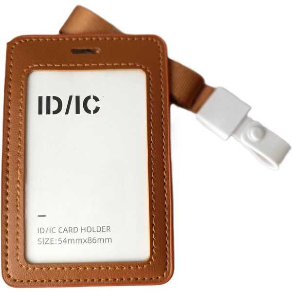 Бейдж Deli 64832 (коричневый)