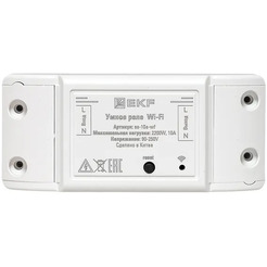 Умное реле 10А Wi-FI EKF Connect ss-10a-wf