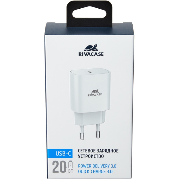 Сетевое зарядное устройство RIVACASE PS4021 (Белый)