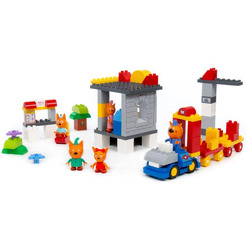 Конструктор Полесье Макси. Три кота. Путешествие на поезде 94937