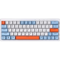 Клавиатура JEGG ZA63 Pro White Blue Orange (TNT Yellow)