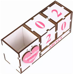 Вечный календарь  WOODY Улыбайся каждому дню! 08071