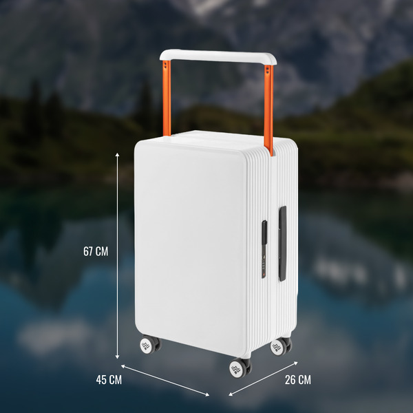 Чемодан DoubleW 005# (M, белый)