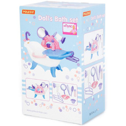 Набор для купания кукол Полесье №2 с аксессуарами и пупсом 83432