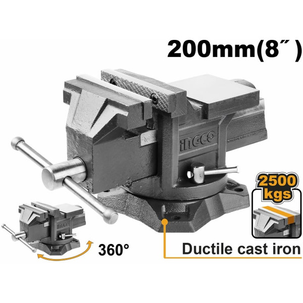 Тиски слесарные INGCO HBV088