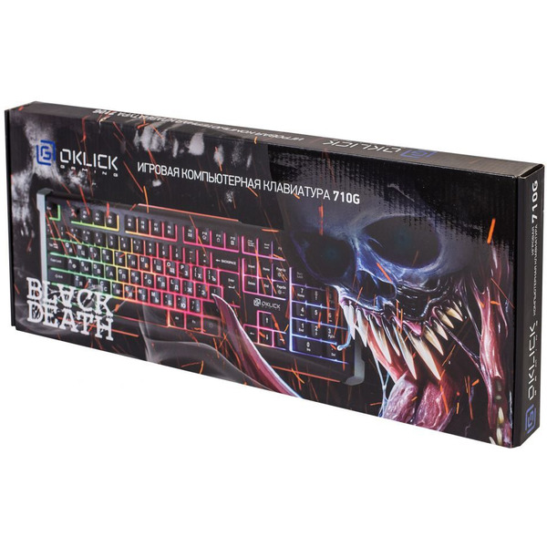 Клавиатура Oklick 710G Black Death