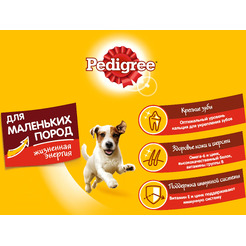 Сухой корм для собак Pedigree Для взрослых собак маленьких пород с говядиной (13кг)