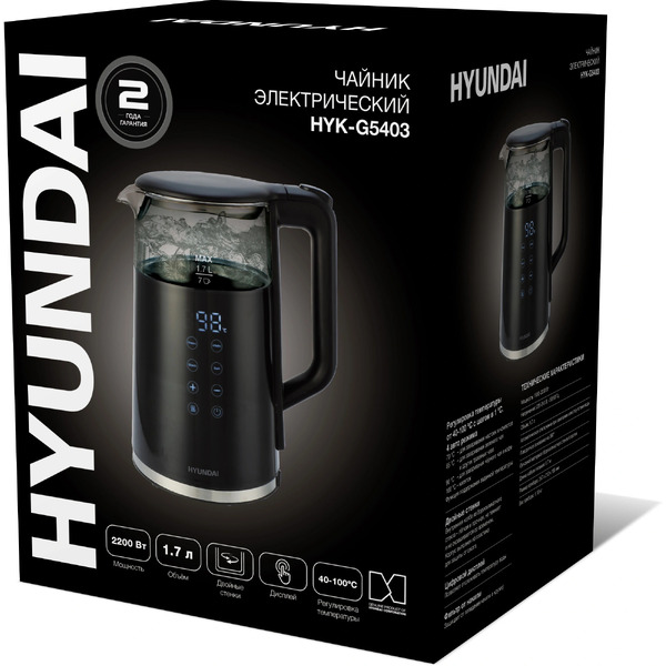 Электрический чайник Hyundai HYK-G5403