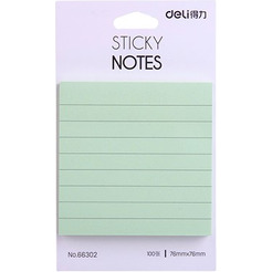 Бумага д/заметок 100 л. линейка DELI 66302