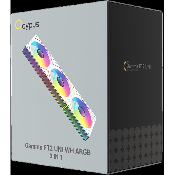 Комплект вентиляторов для корпуса Ocypus Gamma F12 Uni WH ARGB 3IN1