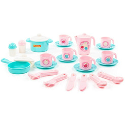 Набор игрушечной посуды Полесье Настенька 79961 (на 6 персон)