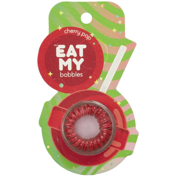 Резинки для волос  EAT MY в цвете "Вишневый леденец" 885115 (3 шт)