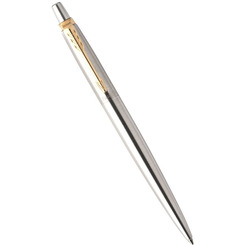 Набор ариковая ручка синяя и перьевая ручка PARKER Jotter Stainless Steel GT (143360)