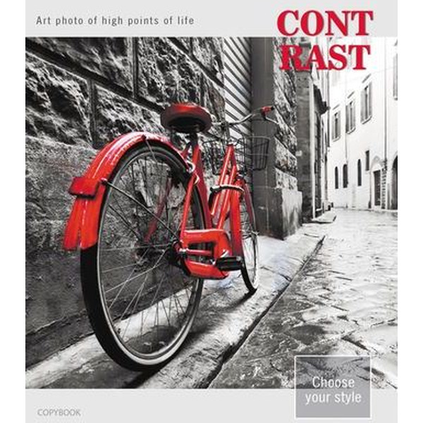 Тетрадь PROFIT 48 л КОНТРАСТЫ, 48Л-2759  кл, ф. А5, выбор.лак, цвет.мелов.обл., 5 диз.