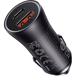 Автомобильное зарядное устройство Baseus Golden Contactor Max Dual Fast Charger Car Charger U+C CGJM000113