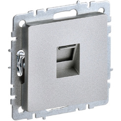 Розетка компьютерная IEK Brite РК10-БрА