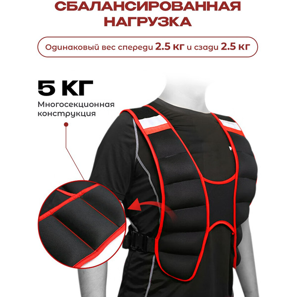 Жилет-утяжелитель Proiron ЖУ005 (5кг)