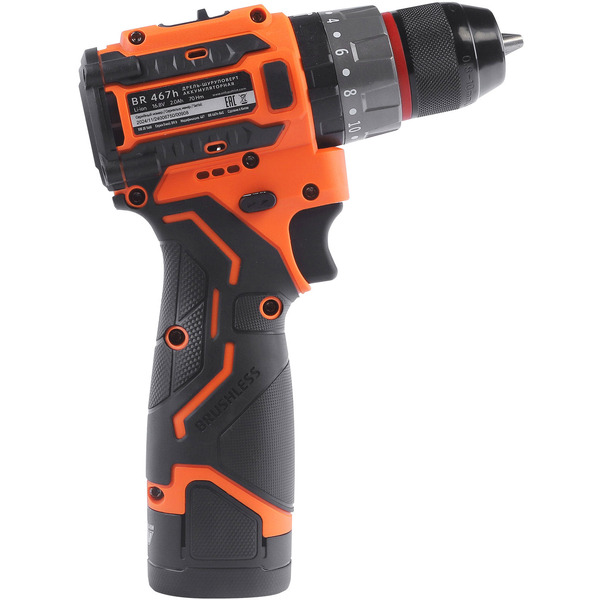 Дрель-шуруповерт Patriot BR 467h 180201468 (с 2-мя АКБ, кейс)