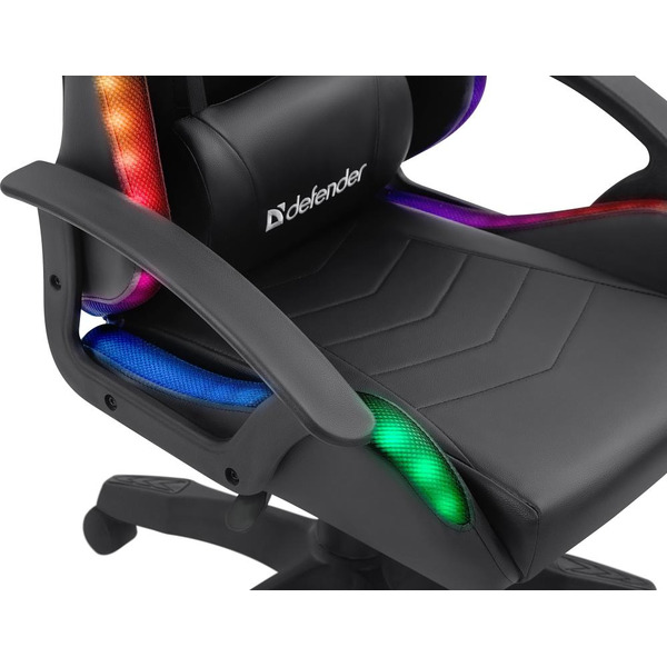 Игровое кресло Defender Factor X RGB (Черный) 64045