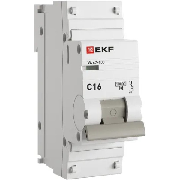 Выключатель автоматический EKF PROxima ВА 47-100 1P 16А (C) 10kA