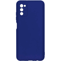 Накладка Case Coated для Samsung Galaxy A03s (синий)