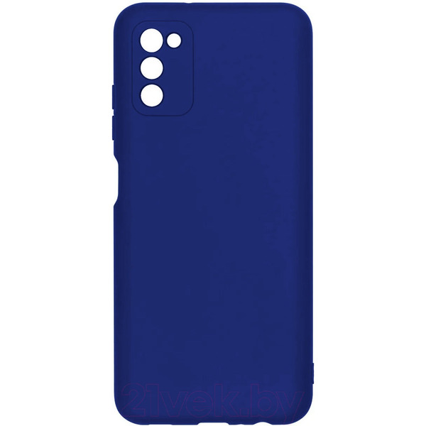 Накладка Case Coated для Samsung Galaxy A03s (синий)
