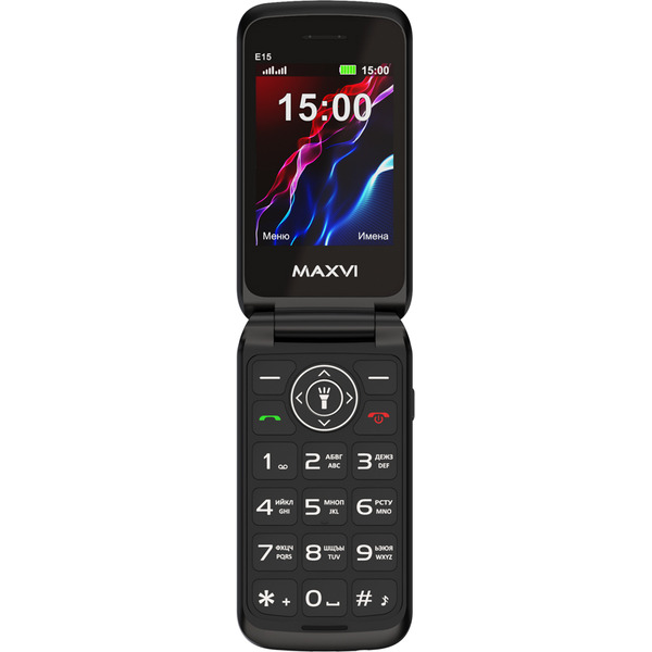 Мобильный телефон Maxvi E15 (черный)
