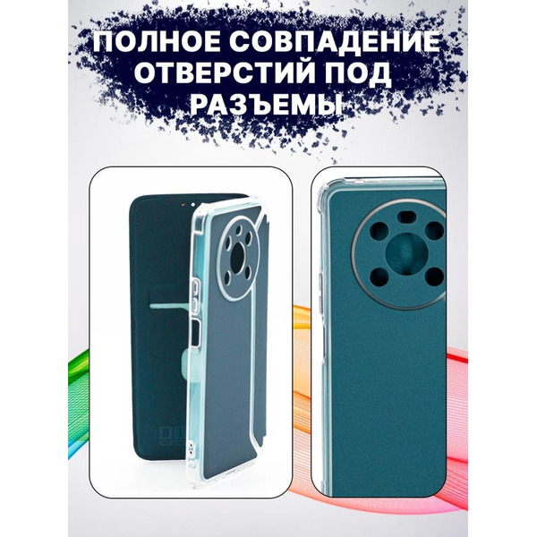 Чехол-книга Bingo Corner для HONOR X9 Зеленый