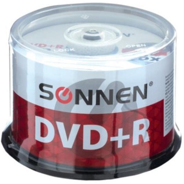 DVD+R SONNEN 4,7Гб 16x, набор 50 шт. 512577