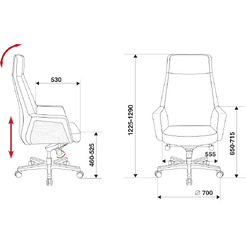 Кресло Бюрократ Antonio (черный)