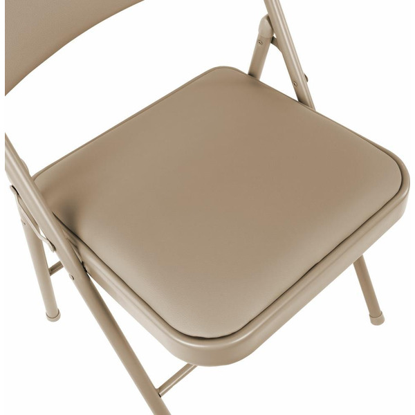 Стул складной BRABIX Golf Plus CF-003 КОМФОРТ (бежевый каркас, кожзам бежевый) 533027