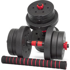 Набор композитных гантелей AMETIST 20 кг (с соединительным грифом)