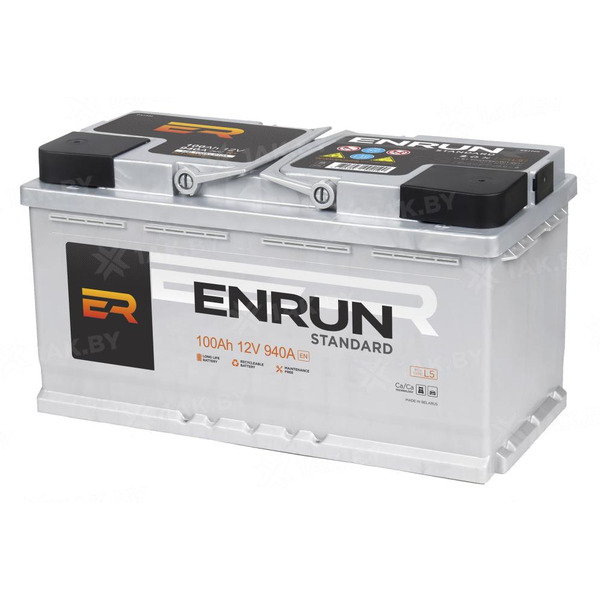 Автомобильный аккумулятор ENRUN 100 Ah R+ EN1000S