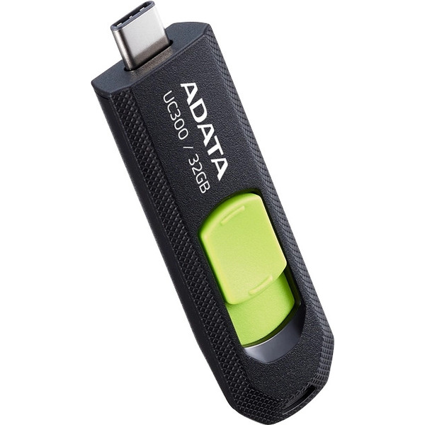 Флеш Диск A-Data 32GB UC300 ACHO-UC300-32G-RBK/GN USB3.2 черный/зеленый