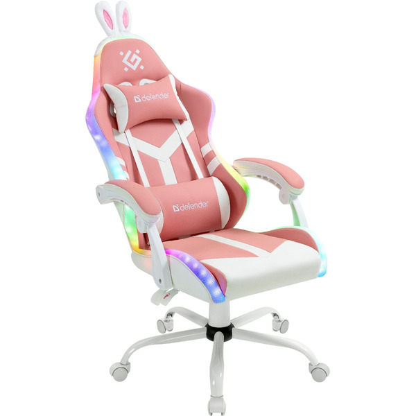 Игровое кресло Defender Ideal (белый/розовый) 64041
